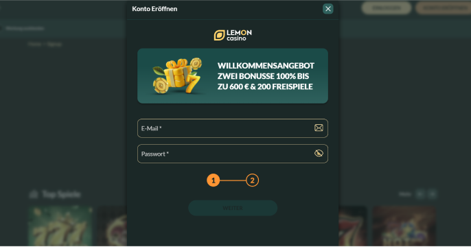 lemon casino anmeldung