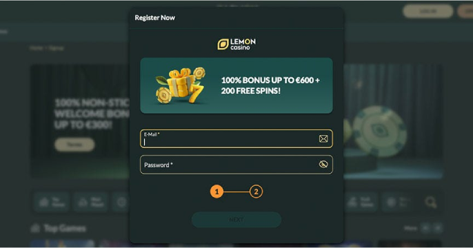 lemon casino registration